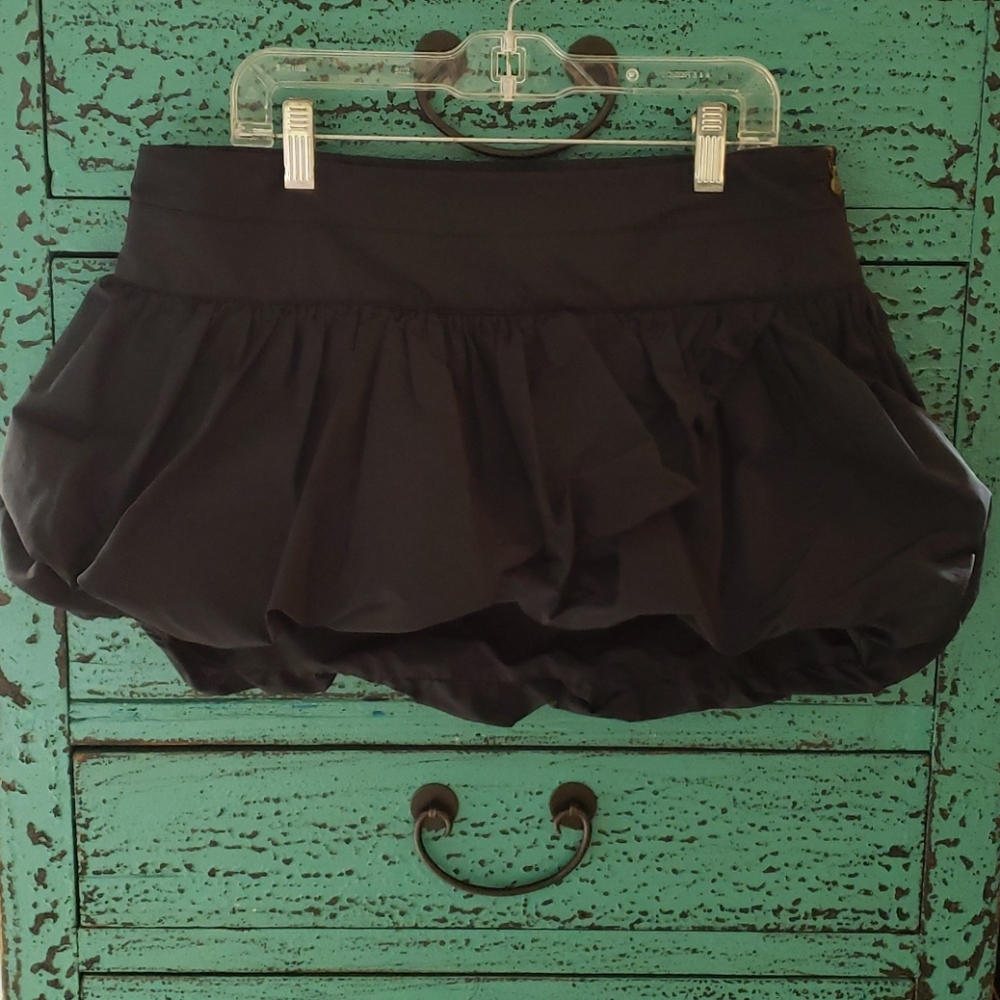 Black mini skirt